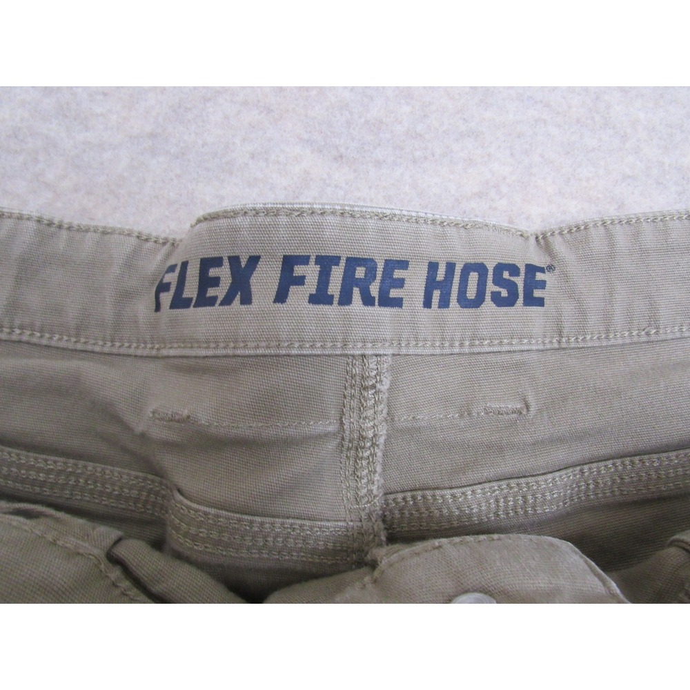 Duluth Trading Co Flex Fire Hose Cargo Shorts Mens 42 Tan Khaki Work Utility - Picture 2 of 6